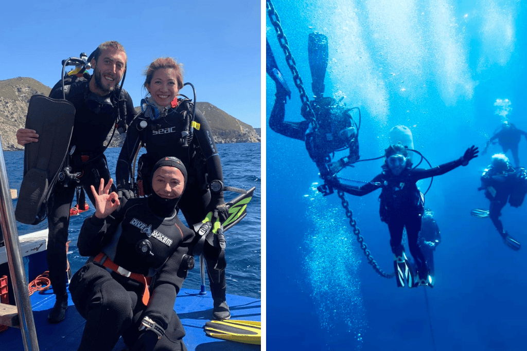 solo dive travel with new found friends
