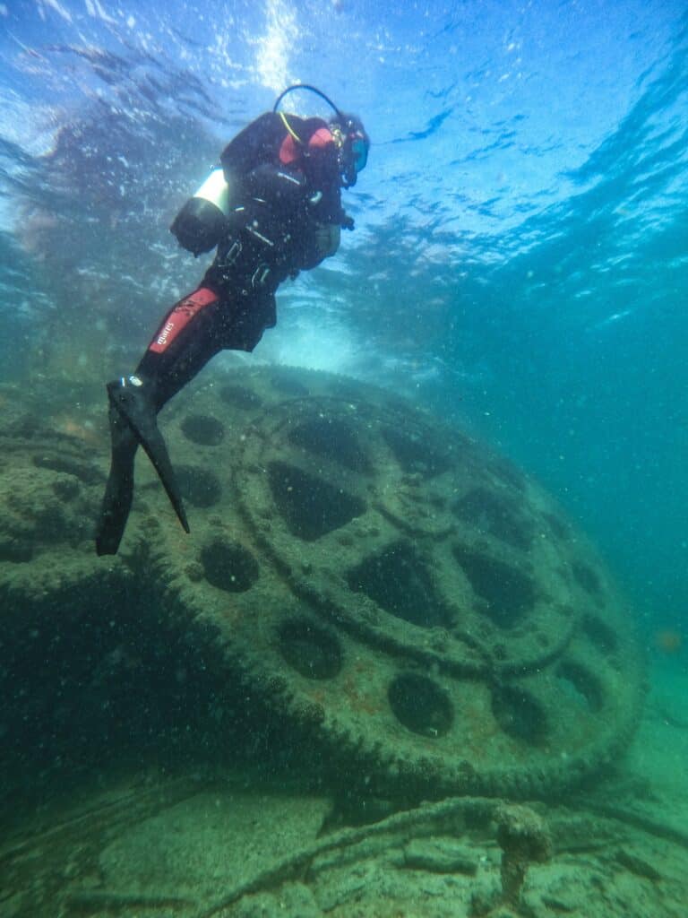 Scuba diving at the Wrecks