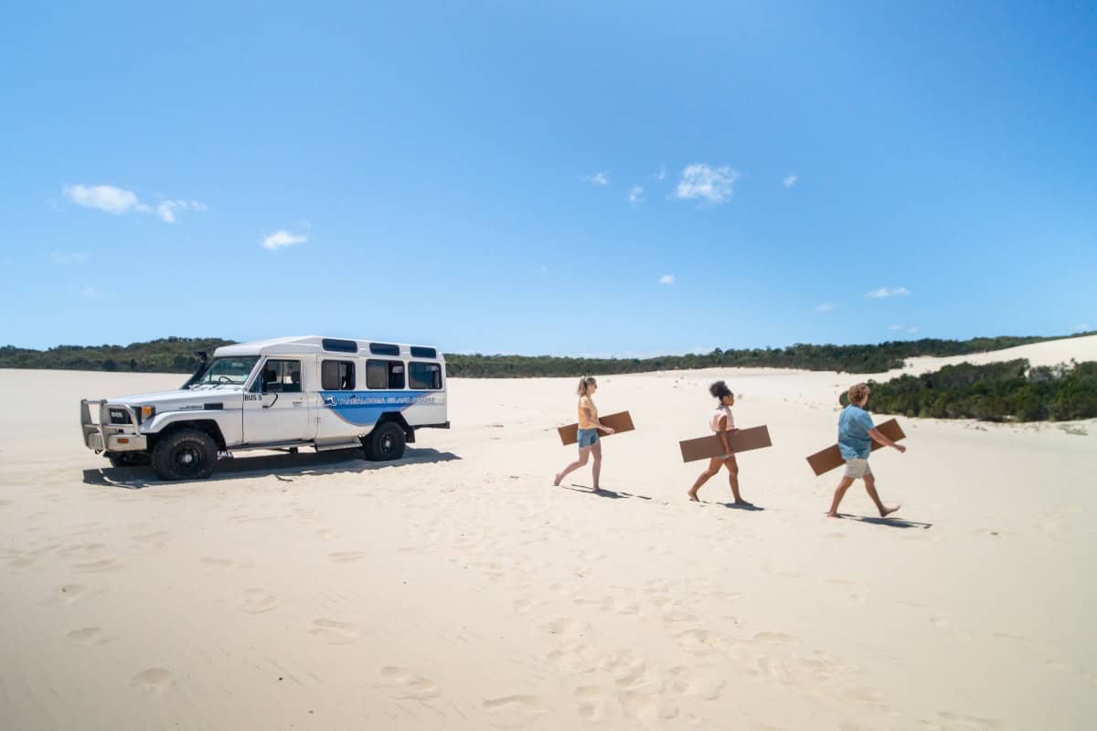 Moreton Island Sand Tobogganning