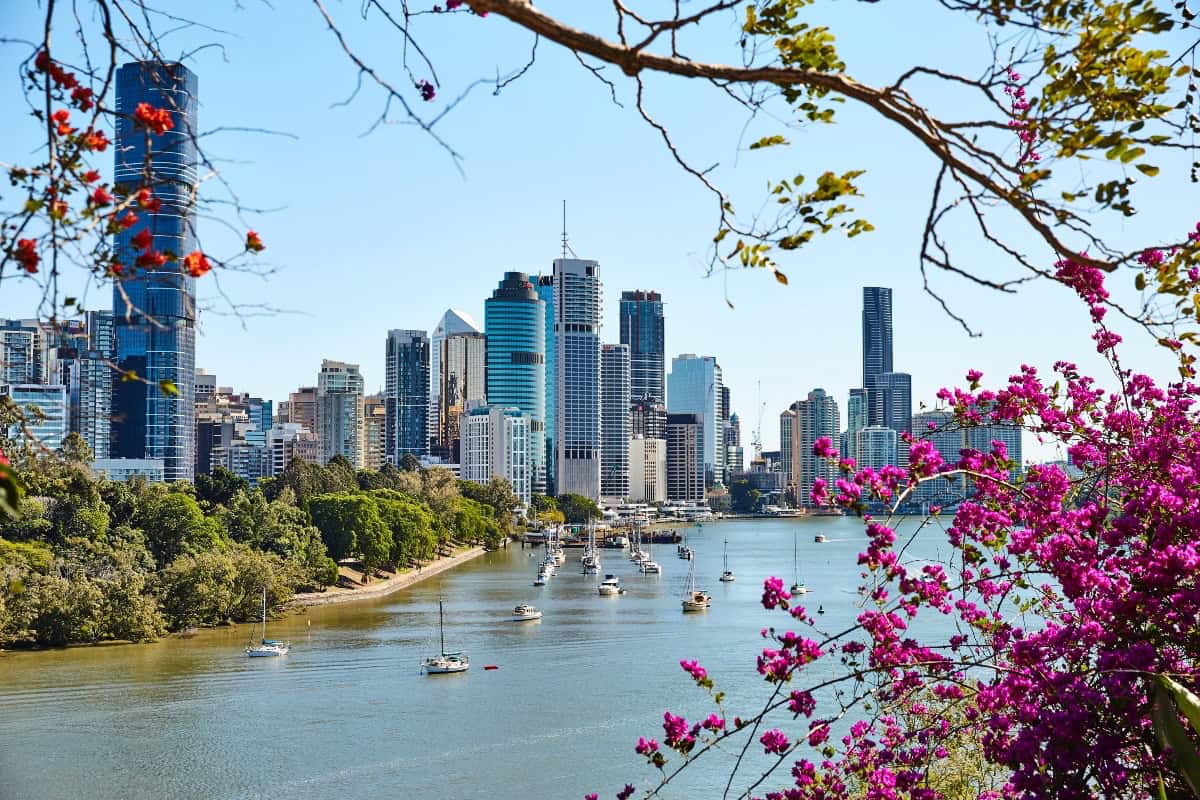 Brisbane City view from Kangaroo Point