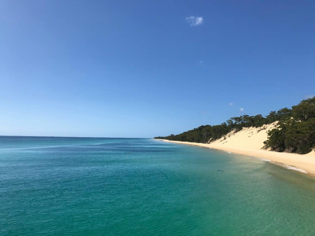 Moreton Island Western beach