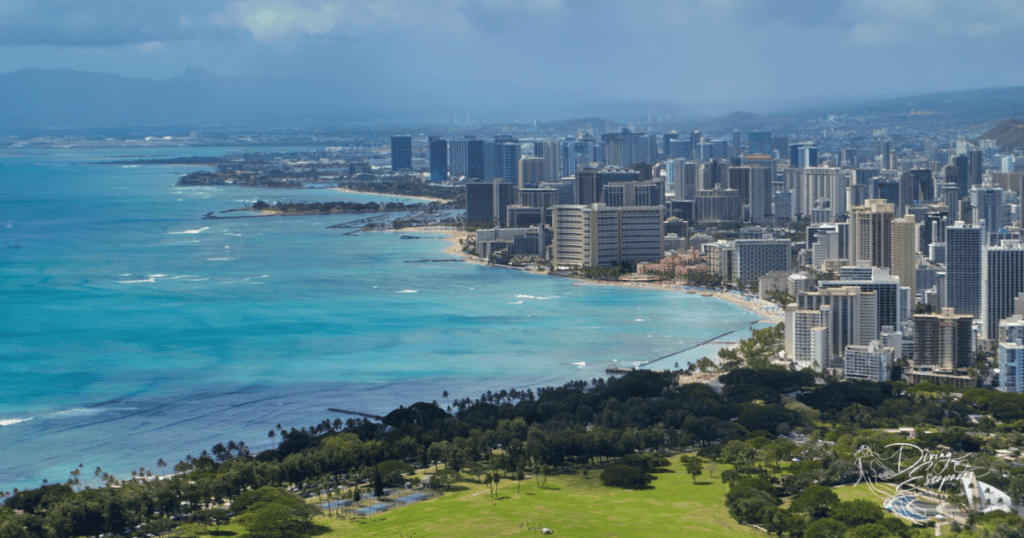 Waikiki in Honolulu, Oahu Island in Hawaii