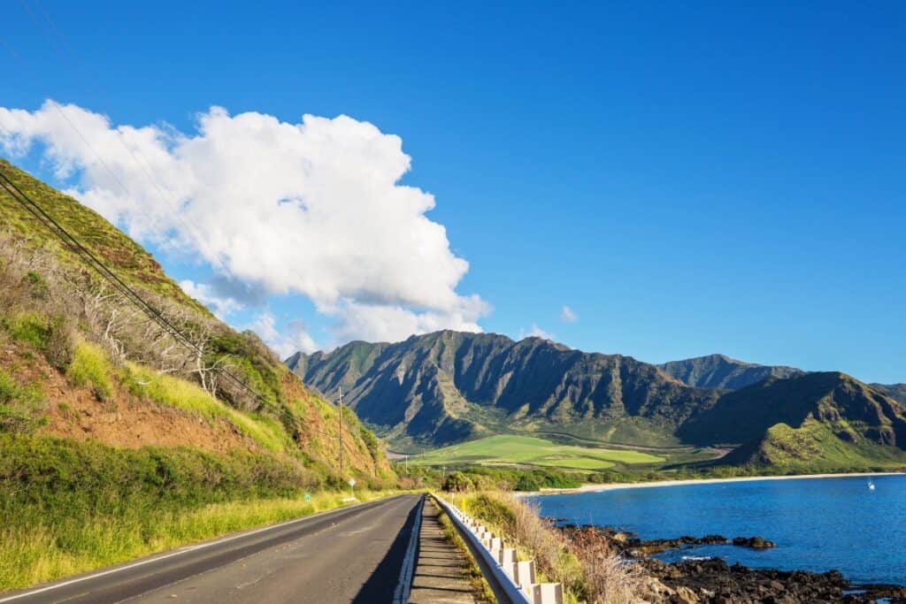 Driving around Oahu with a rental car