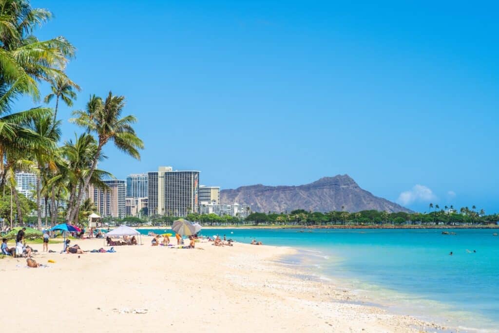 Waikiki Beach - one of the best beaches in Oahu