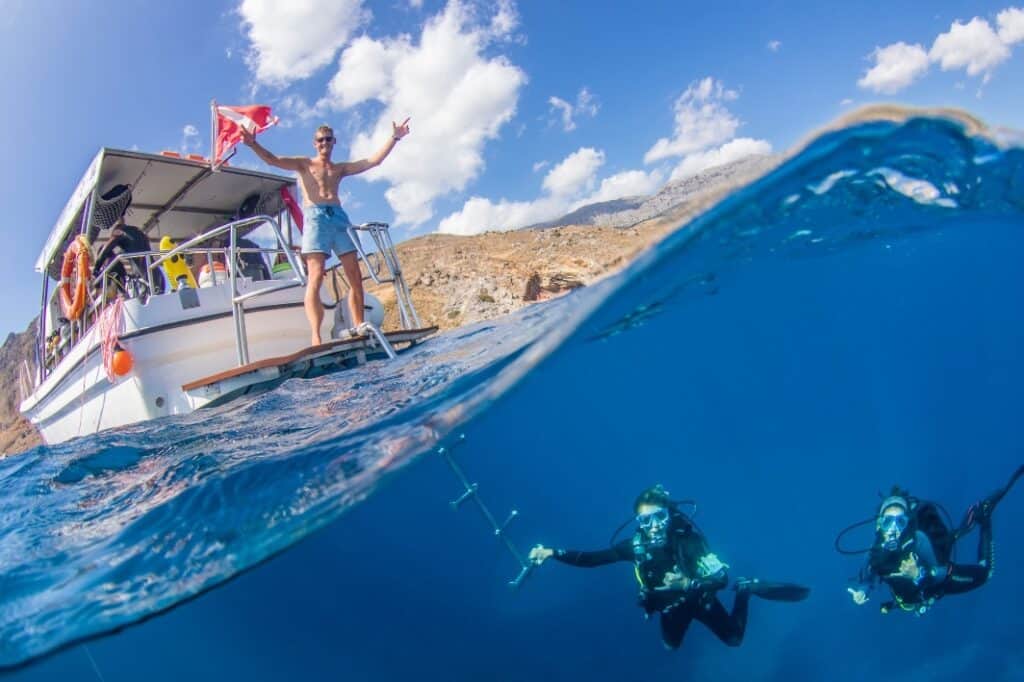Diving in Crete