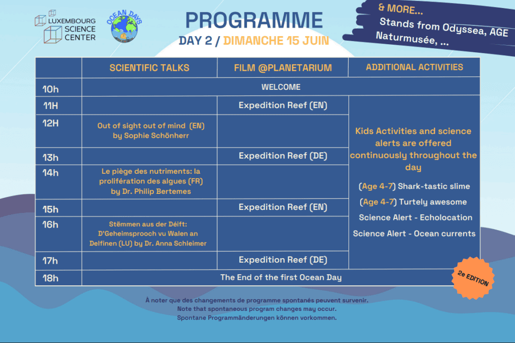 Luxembourg Ocean Days 2025 - Program on Day 2