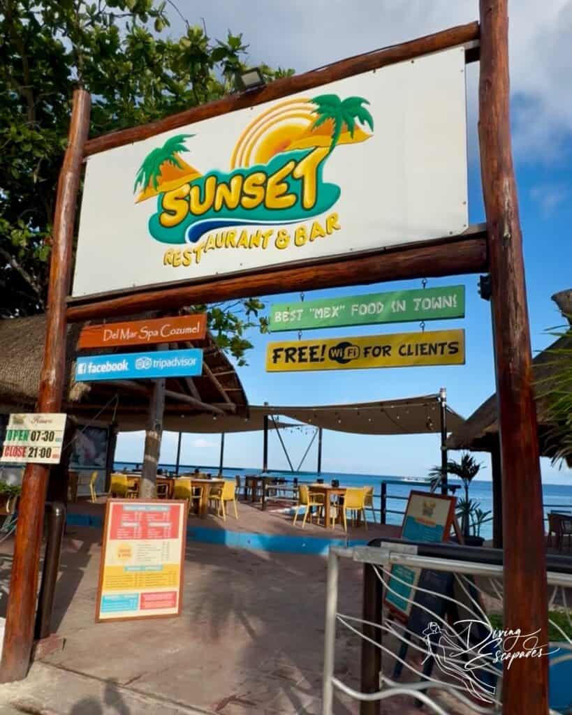Sunset Beach Bar in Cozumel