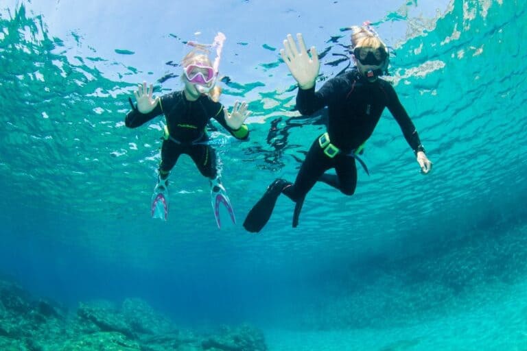 Crete snorkeling in Shinaria beach