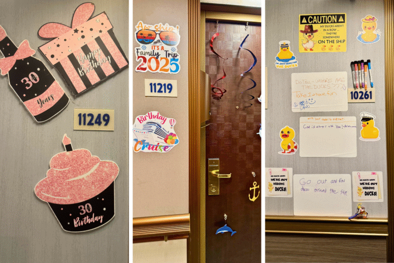 Carnival Cruise Door Decorations and Ducks