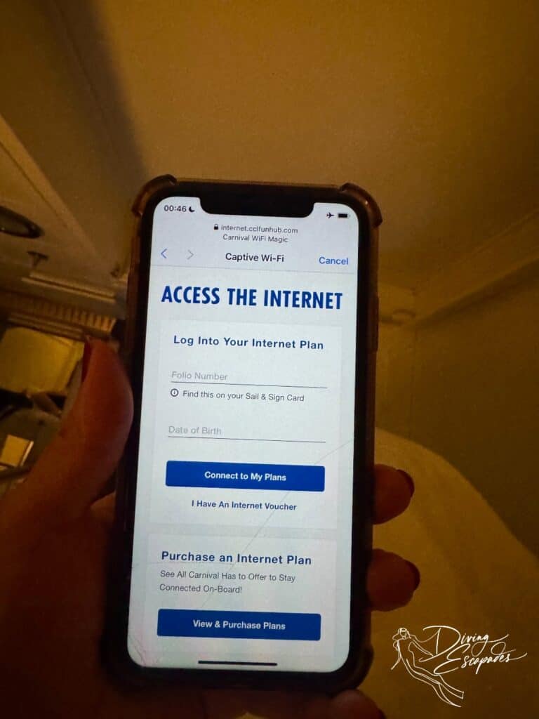 Does Carnival Cruise have wifi? yes, butit's not free