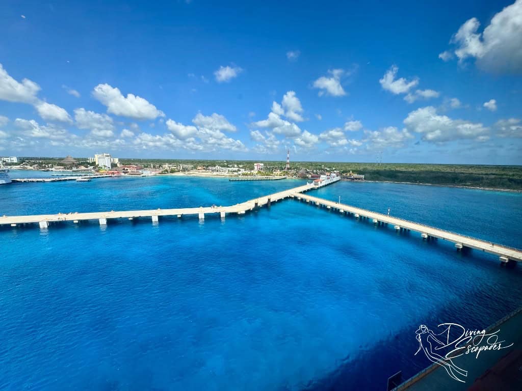 Beautiful view at the Cozumel Port