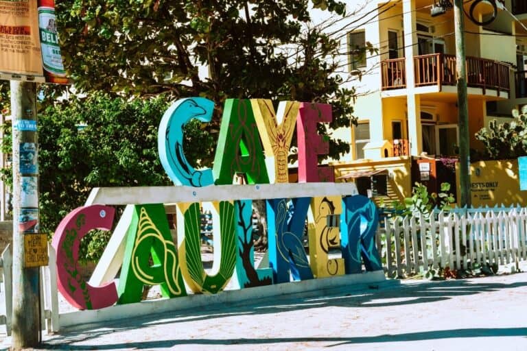 Caye Caulker Belize sign