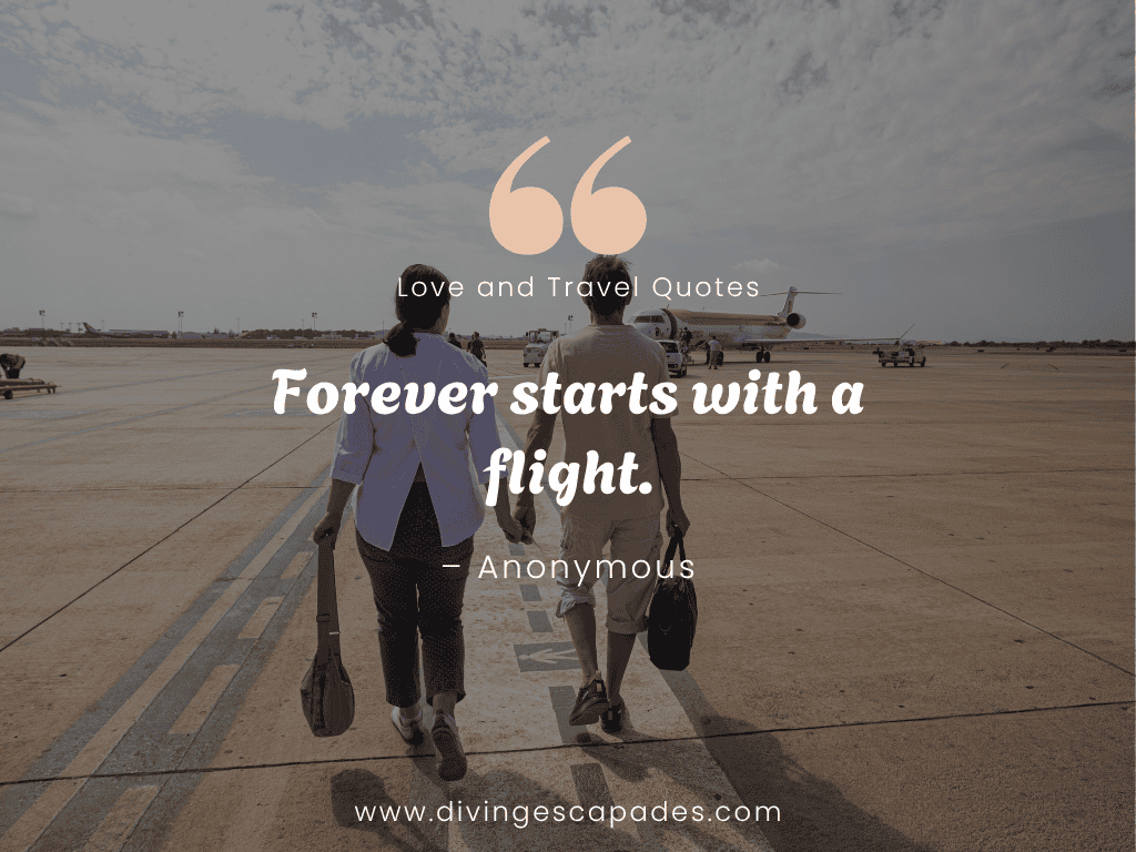 Love and Travel Quotes and Captions for couples
