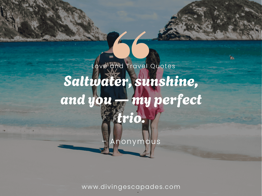 Love and Travel Quotes and Captions - ocean-themed