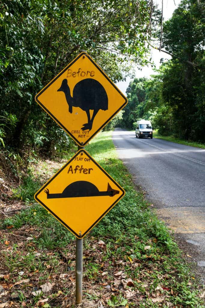 Australia funny road sign