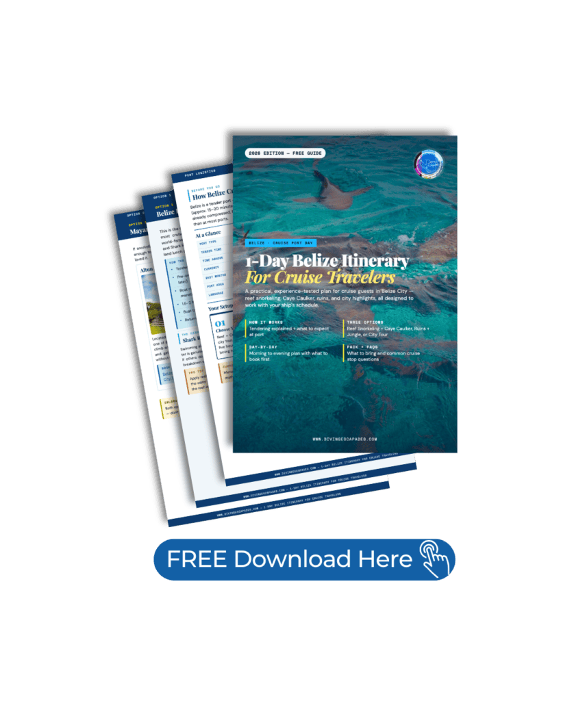 Diving Escapades Belize Itinerary FREE download
