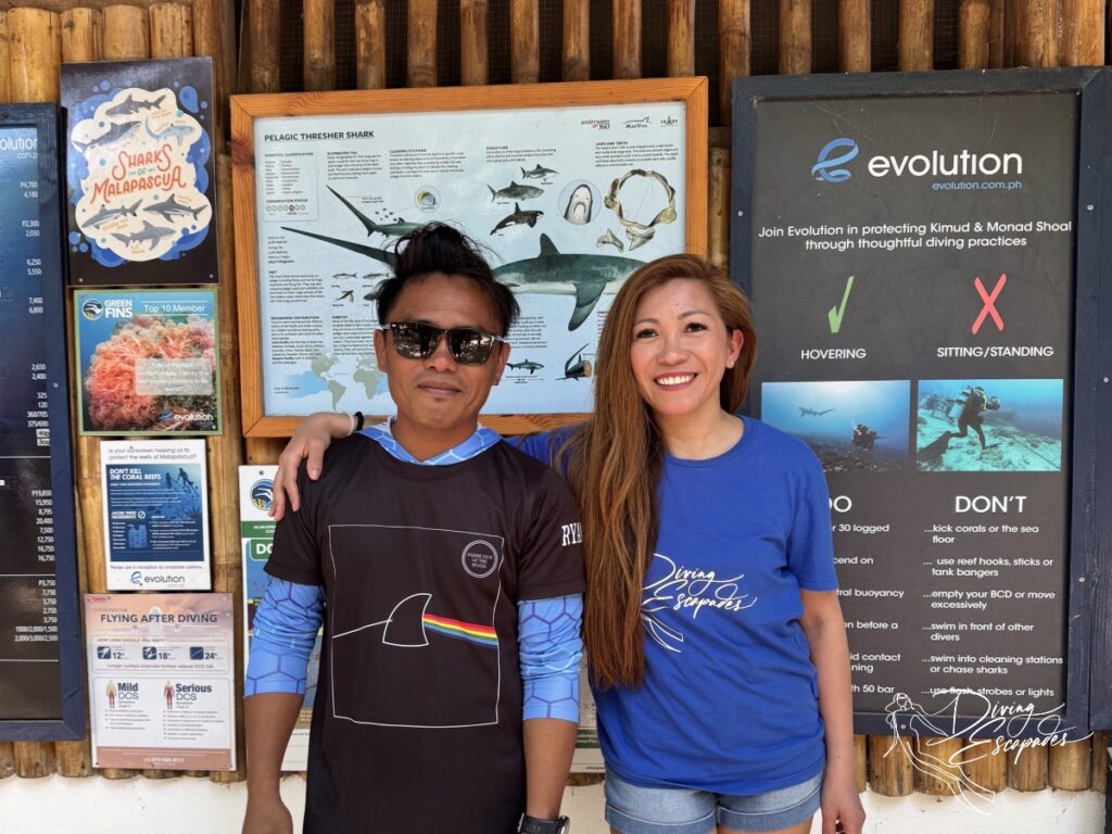 With DM Ryan from Evolution Diving Malapascua