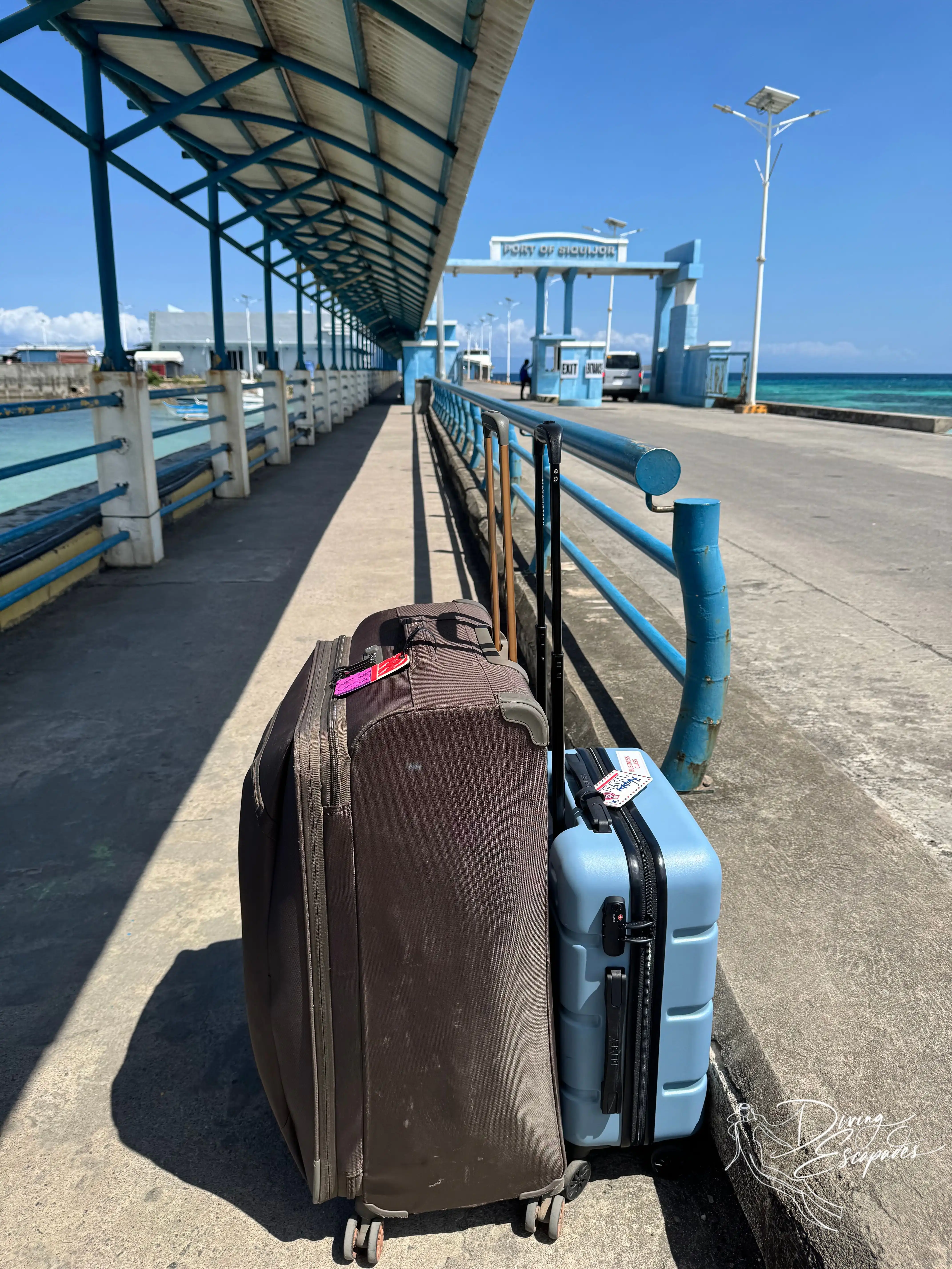 My luggages at the Siquijor terminal.