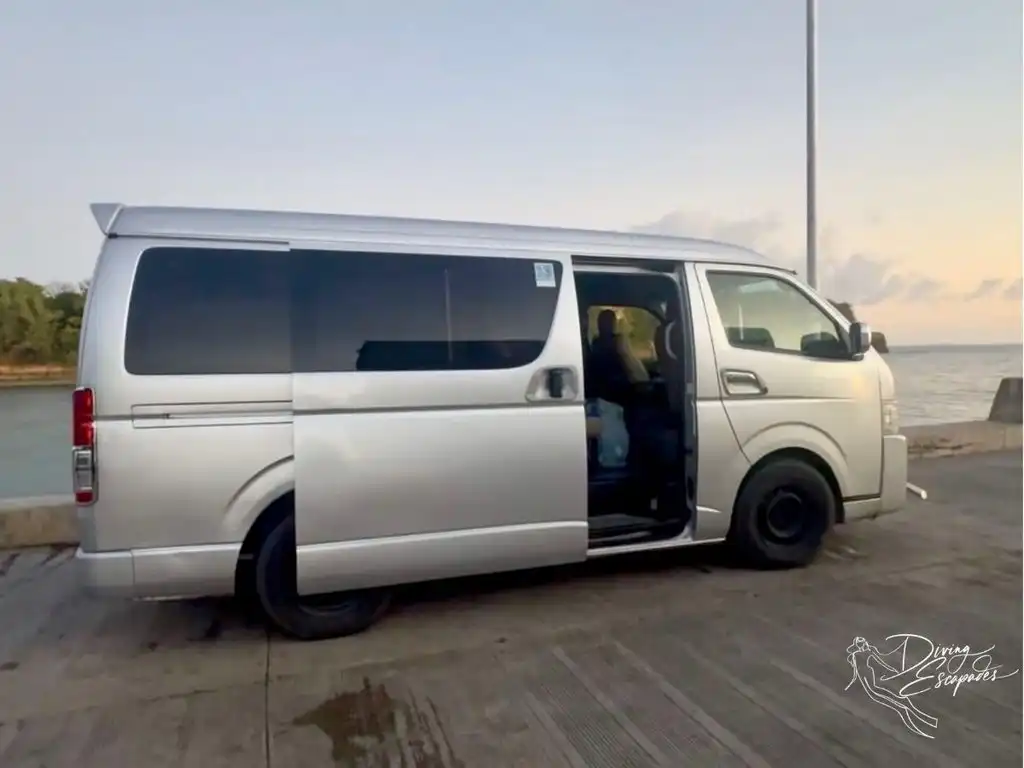 Private transfer van from Cebu Airport to Maya Port for Malapascua.