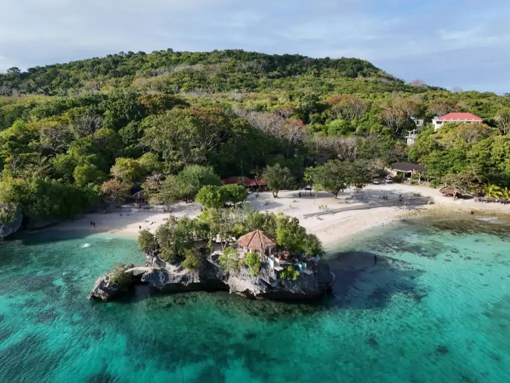 Aerial view of Salagdoong Beach.